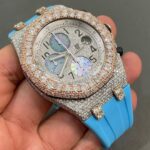 Iced Out VVS Moissanite Diamond AP Audemars Piguet Bust Down Luxury Watch (Pass Diamond Tester)